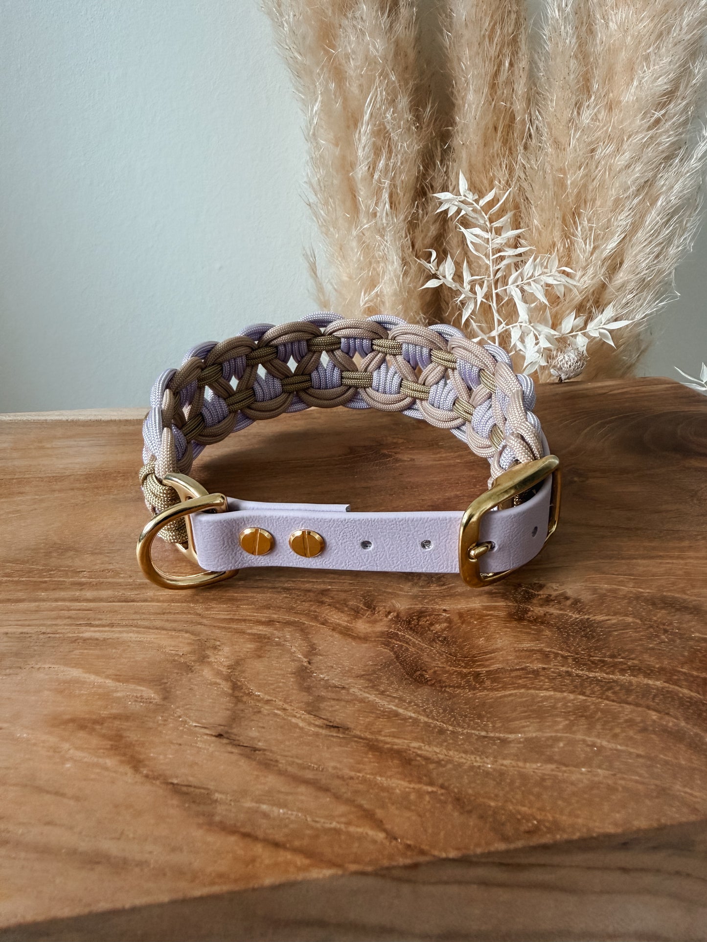 Paracord Halsband Pastell Lila HU 37-42cm • sofort verfügbar