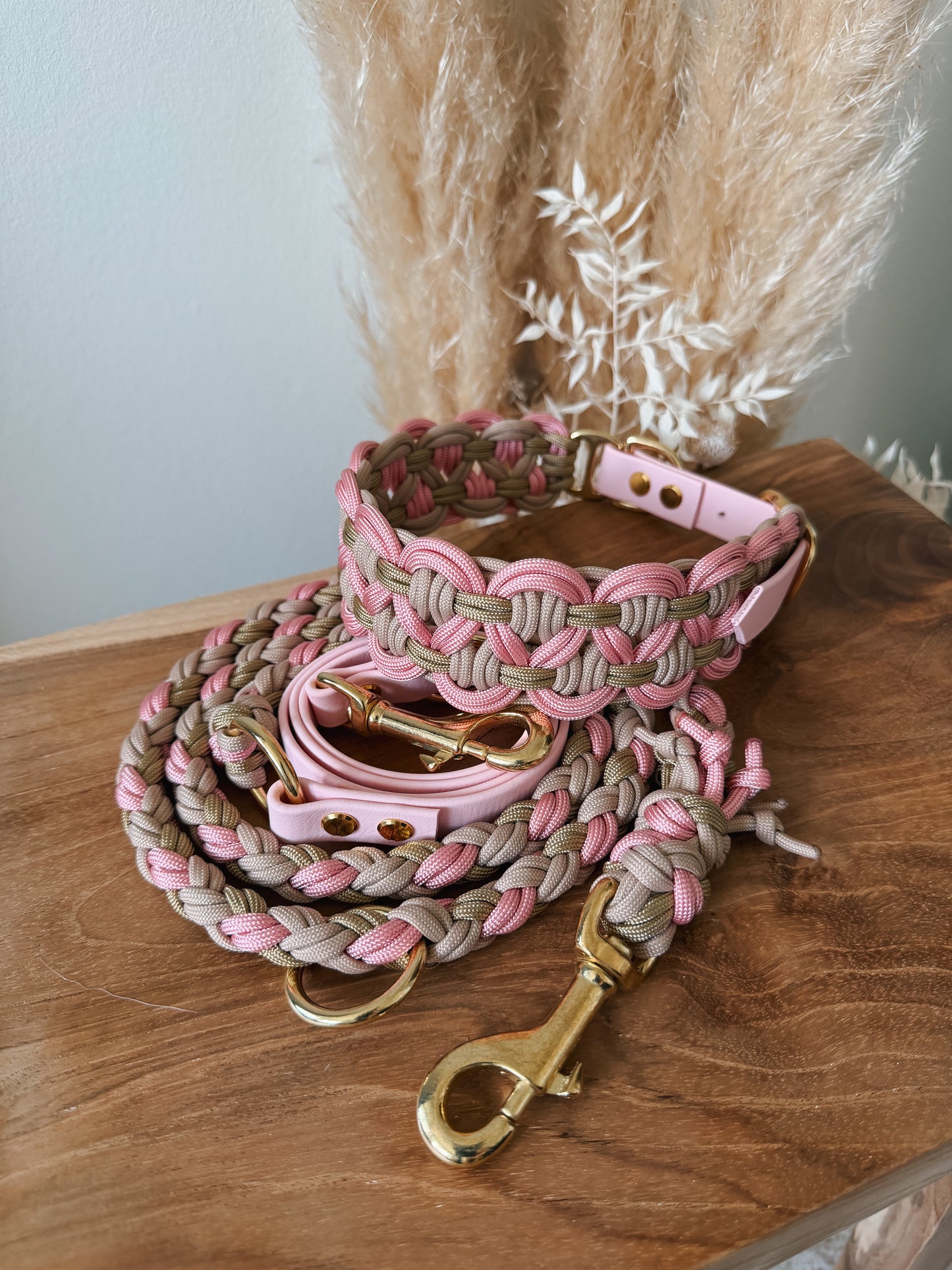 Halsband Paracord »Pastell Rosa«