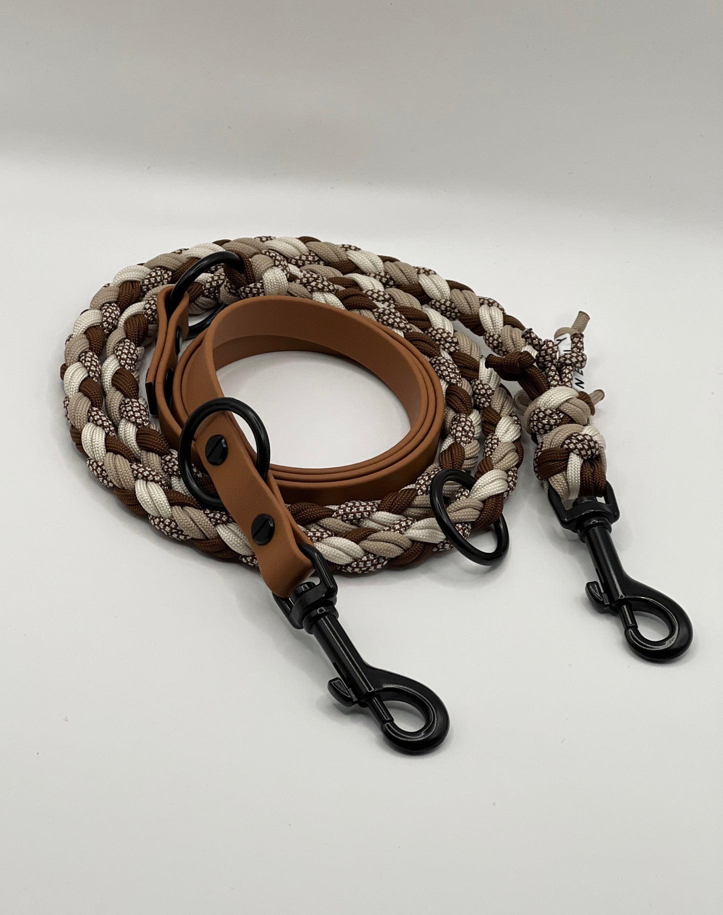 Hundeleine Paracord x BioThane®️ »Cognac«