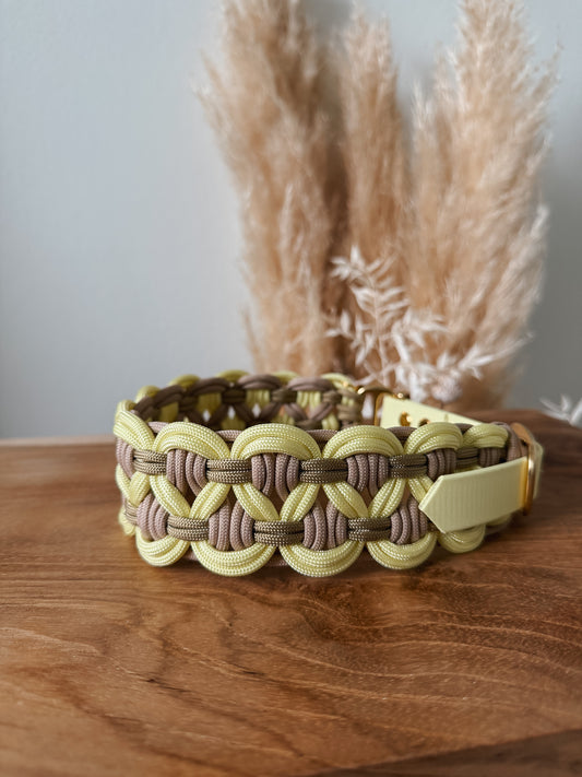 Halsband Paracord »Pastell Gelb«