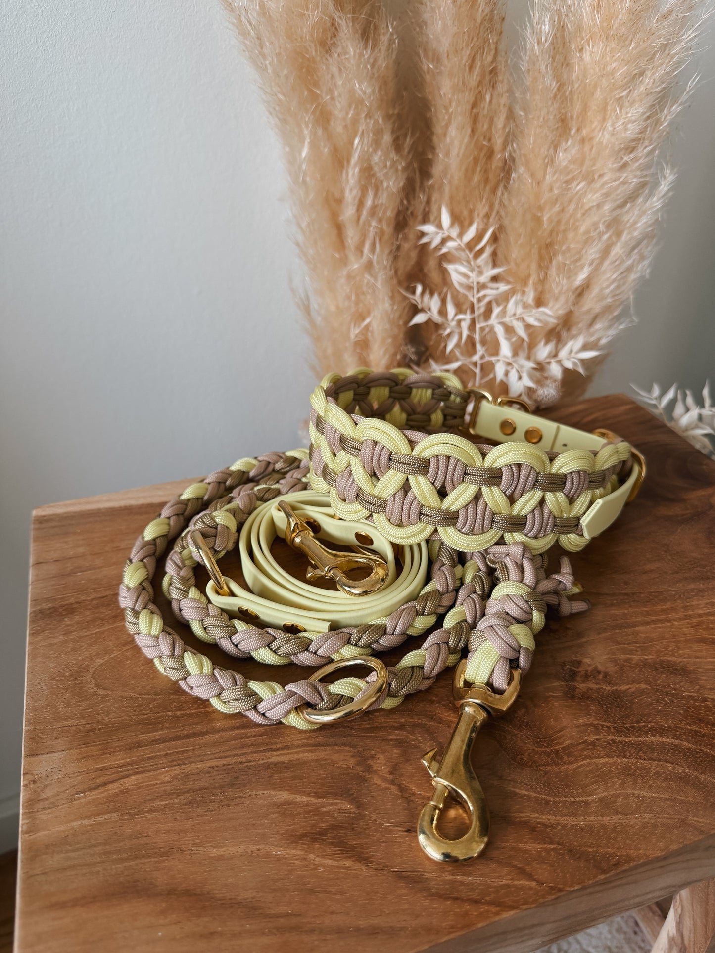Halsband Paracord »Pastell Gelb«