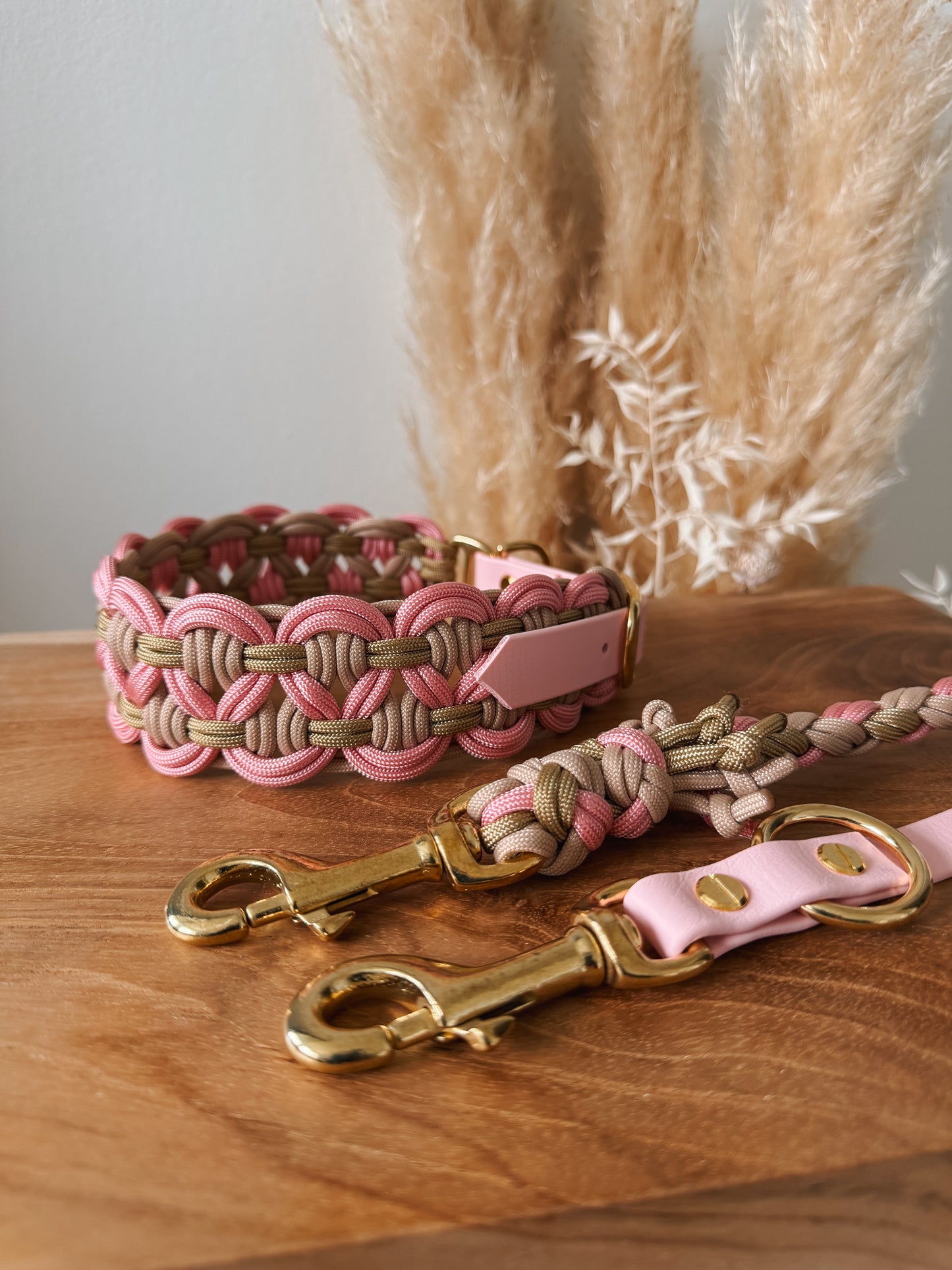 Halsband Paracord »Pastell Rosa«