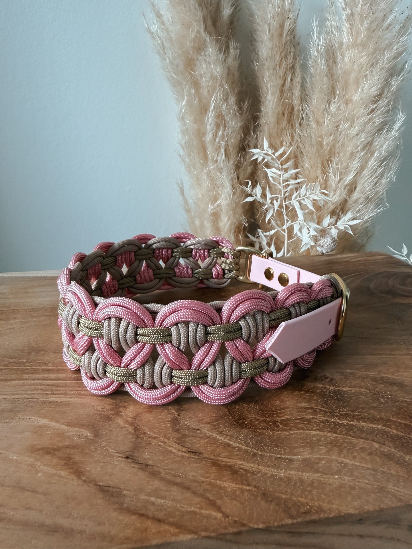 Halsband Paracord »Pastell Rosa«