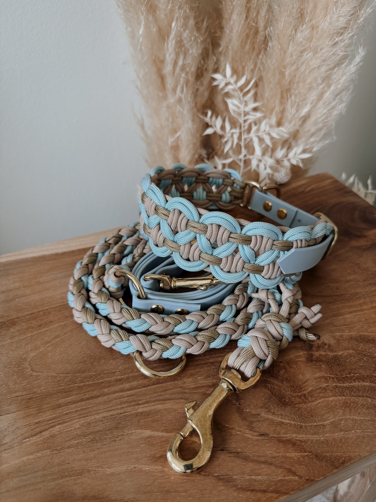 Halsband Paracord »Pastell Blau«