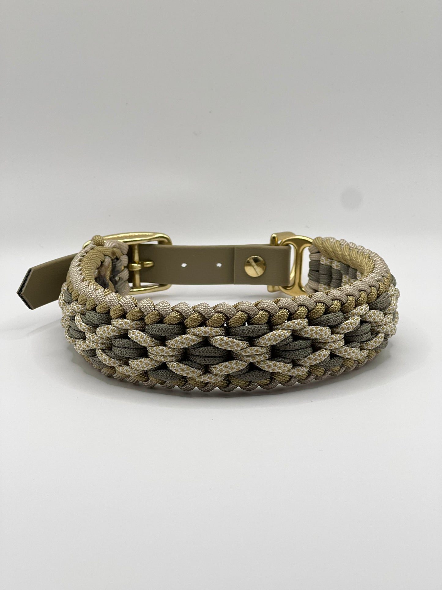 Halsband Paracord »Khaki x Gold«