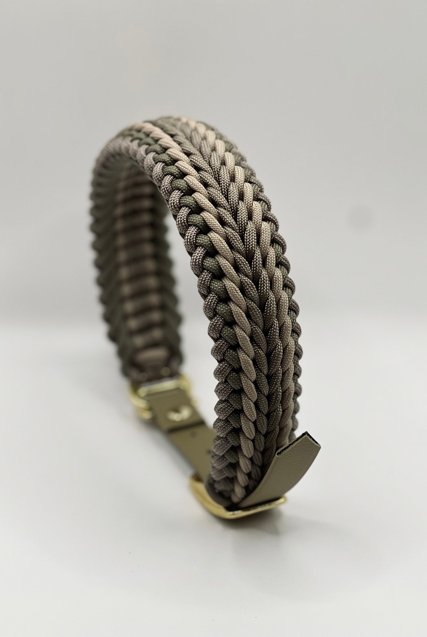 Halsband Paracord »Khaki x Taupe«