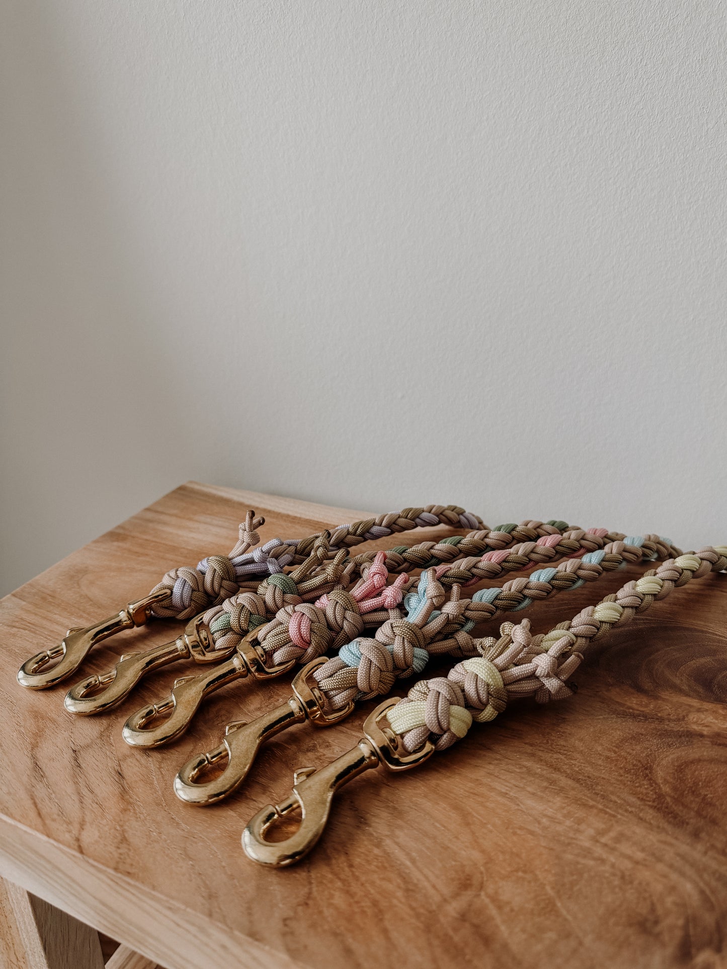 Hundeleine Paracord x BioThane®️ »Pastell Blau«